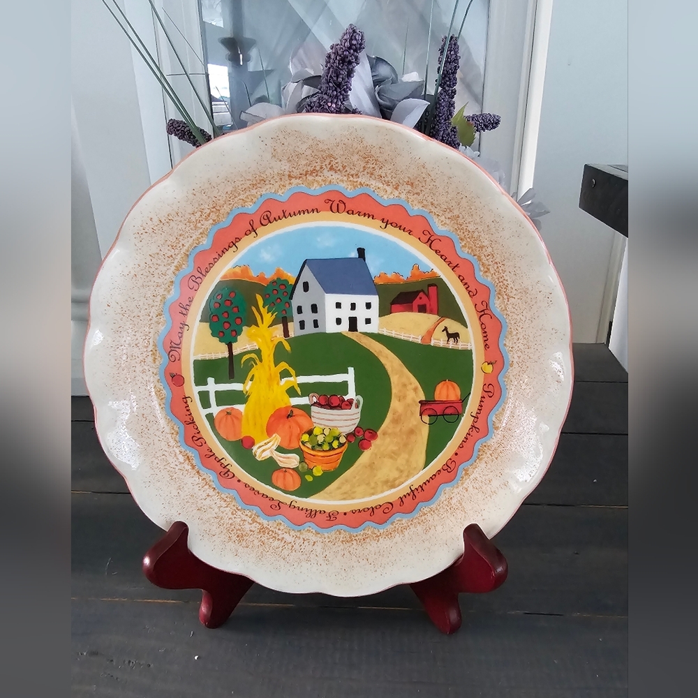 2005 Avon Autumn Blessings plate